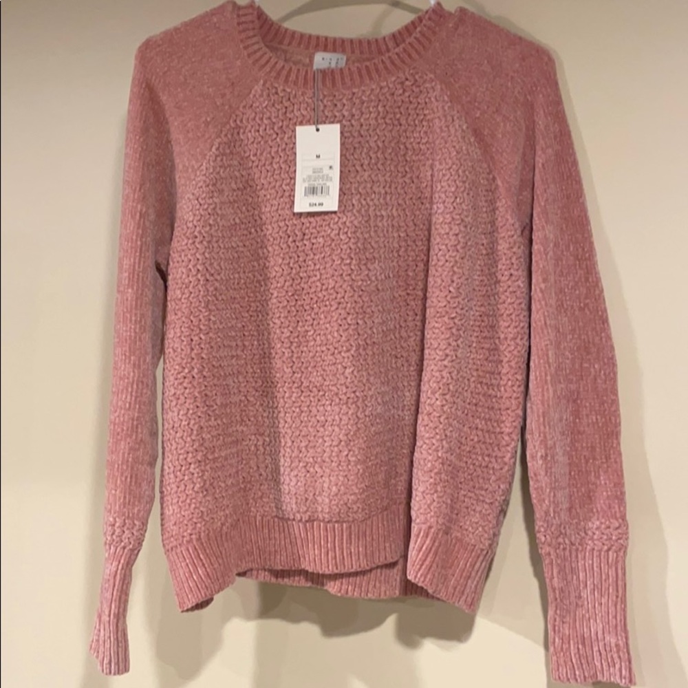 NWT Pink Cable Knit Sweater